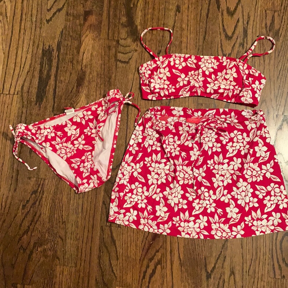 Vintage bikini with skirt